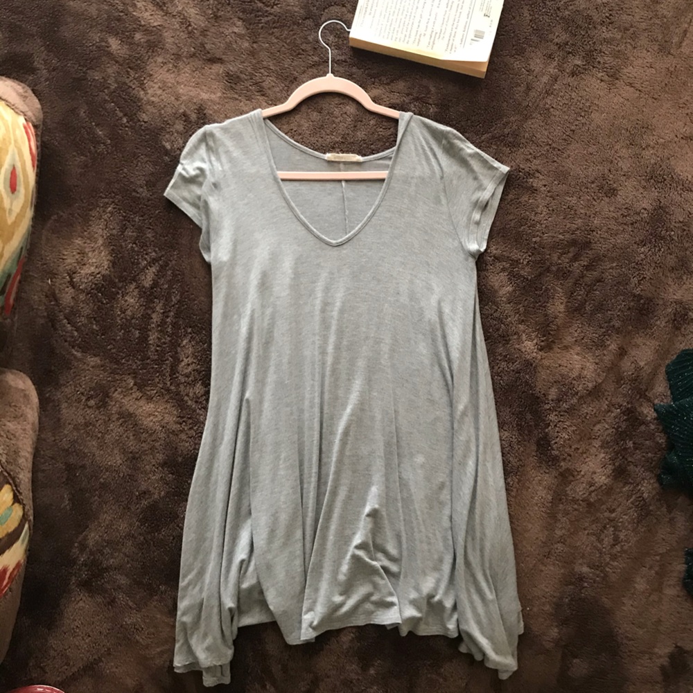 Classic grey t-shirt dress